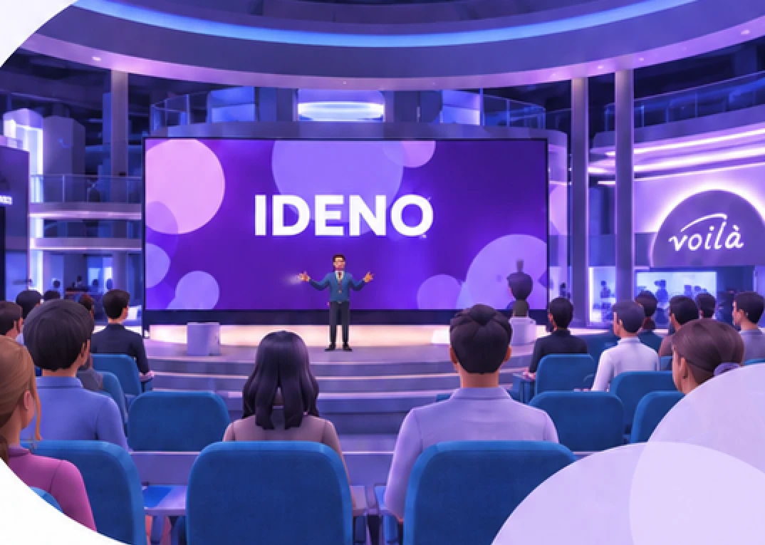 Illustration of an IDENO virtual gathering